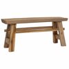 vidaXL Bank Natur 100 x 29 x 43,5 cm Massivholz Teak