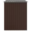 vidaXL Ger&auml;tehaus Braun 205x129x183 cm Verzinkter Stahl
