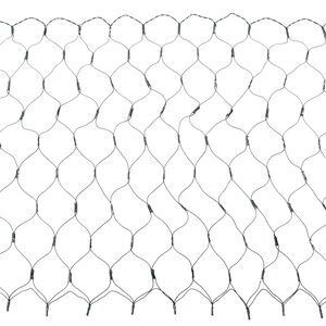 vidaXL Led-Net Dunkelgr&uuml;n