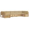 vidaXL Outdoor-Sofagarnitur 7 stk. Wei&szlig; und Beige Polyester