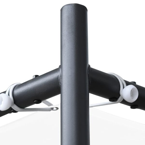 vidaXL Pergola mit Dach 3x3 m Wei&szlig; 180 g/m&sup2;