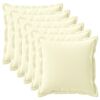 vidaXL Kissenbezug 6 stk. HOUTEN Creme 55 x 55 cm Polyester