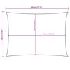 vidaXL Sonnensegel Oxford-Gewebe Rechteckig 3x4,5 m Gelb