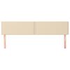 vidaXL Kopfteile 2 Stk. Creme 90x5x78/88 cm Stoff