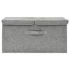 vidaXL Aufbewahrungsbox Stoff 50x30x25 cm Grau