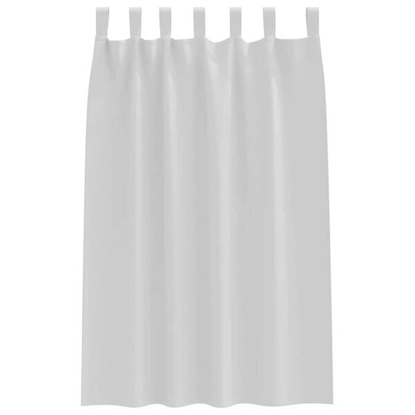 vidaXL Verdunkelungs-Vorh&auml;nge mit Ringen 2 pcs Helles Grau