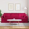 vidaXL Sofa Weinrot 228 x 78 x 80 cm Samt