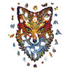 UNIDRAGON 197-tlg. Holzpuzzle Fiery Fox Medium 22x32 cm