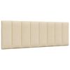 vidaXL Bettgestell ohne Matratze "Hanko" Creme 120x200 cm Stoff