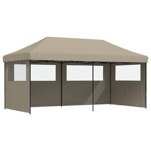 vidaXL Party-Zelt Taupe 292 x 580 x 315 cm Oxford-Stoff