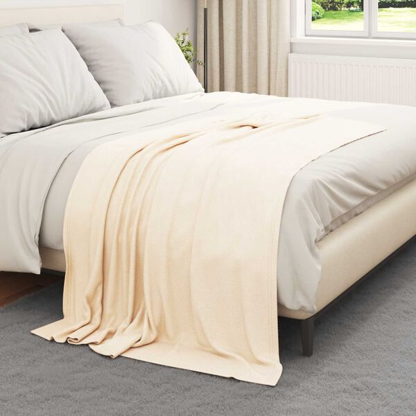 vidaXL Wohndecken 24 pcs Creme 170 x 130 cm Fleece