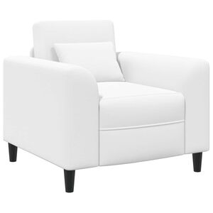 vidaXL Sessel Wei&szlig; Stoff