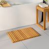 vidaXL Badematte Uni Braun 60 x 40 cm Holz