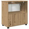 vidaXL Badezimmerschrank mit Speicher Artisan-Eiche 61 x 35 x 64 cm