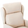 vidaXL Massagesessel mit Kissen Creme 93,5 x 67,5 x 101,5 cm Stoff