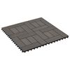vidaXL Terrassenfliese 11 pcs Dunkelbraun 30 x 30 cm WPC