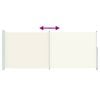 vidaXL Seitenmarkise Ausziehbar 200x500 cm Creme