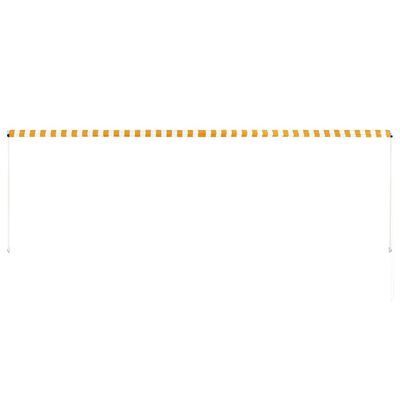 vidaXL Einziehbare Markise 400×150 cm Gelb und Weiß