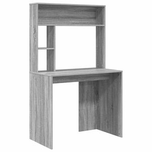 vidaXL Schreibtisch Sonoma-Grau 91 x 50 x 149 cm Holzwerkstoff