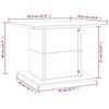 vidaXL Couchtisch Betongrau 55,5x55,5x40 cm Holzwerkstoff
