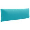 vidaXL R R&uuml;ckenkissen PUTTEN 100 % Polyester T&uuml;rkis 120 x 40 x 15 cm