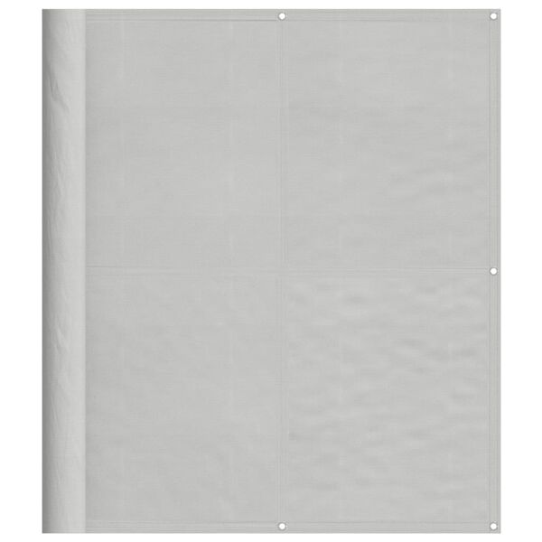 vidaXL Balkon-Sichtschutz Hellgrau 120x500 cm 100 % Polyester-Oxford