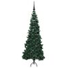vidaXL Eckiger k&uuml;nstlicher Weihnachtsbaum Gr&uuml;n 180 cm PVC und Metall