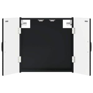 vidaXL Dartboard Schrank HAARLEM Schwarz 52,5 x 10,5 x 53,5 cm