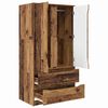 vidaXL Badezimmerschrank Altholz 79,5 x 49 x 156 cm Holzwerkstoff