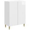 vidaXL Sideboard Hochglanz Wei&szlig; 66 x 34,5 x 90 cm Holzwerkstoff
