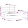 vidaXL Boxspringbett mit Matratze Rosa 160x200 cm Samt