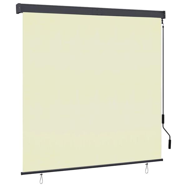 vidaXL Außenrollo 160x250 cm Creme