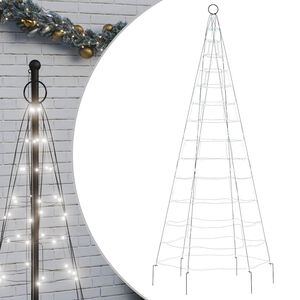 vidaXL LED-Weihnachtsbaum 200 LEDs Kaltwei&szlig; 180 cm