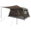 vidaXL Familienzelt Braun Grau 420 x 305 x 200 cm Polyester und Stahl