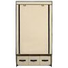 vidaXL Kleiderschrank Creme 87 x 49 x 159 cm Stoff