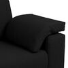 vidaXL Sofa Schwarz Gesamtabmessungen: 219 x 80 x 80 cm (B x T x H)