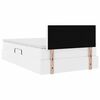 vidaXL Aufbewahrungsbett mit Matratze Wei&szlig; 120 x 190 cm Kunstleder