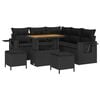 vidaXL Gartensofa-set 8 stk. Schwarz Poly-Rattan