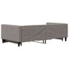 vidaXL Tagesbett Ausziehbar mit Schubladen Taupe 100x200 cm Stoff