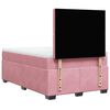 vidaXL Boxspringbett mit Matratze Rosa 120x190 cm Samt