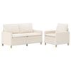 vidaXL Sofa Set 2 stk. Creme Stoff