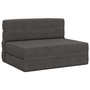 vidaXL Klappsofa Bett Dunkelgrau 70 x 80 x 60 cm Stoff