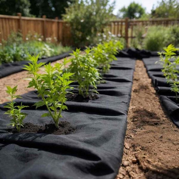 vidaXL Geotextil-Vlies Schwarz 1x10 m Polyesterfaser