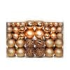 vidaXL 100-tlg. Weihnachtskugel-Set 3/4/6 cm Ros&eacute;gold