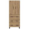 vidaXL Highboard mit Schubladen 2 pcs Artisan-Eiche 69,5 x 34 x 180 cm