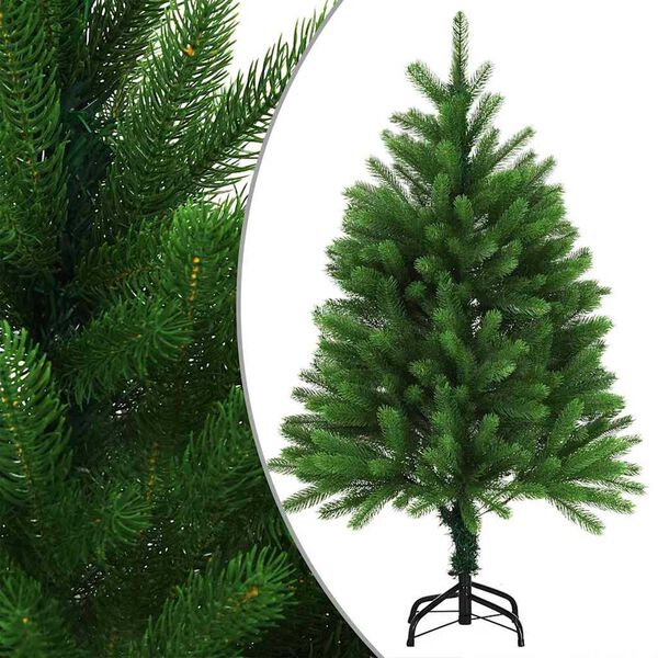 vidaXL K&uuml;nstlicher Weihnachtsbaum mit Beleuchtung & Kugeln 120 cm Gr&uuml;n