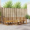 vidaXL Outdoor-Sofagarnitur 7 pcs Natur Massivholz Akazie