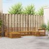 vidaXL Outdoor-Sofagarnitur 6 pcs Natur