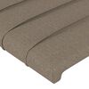 vidaXL Kopfteil mit Ohren Taupe 103x23x118/128 cm Stoff