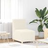 vidaXL Modulares Sofa ohne Armlehnen Creme 55 cm Gelockter Wollstoff